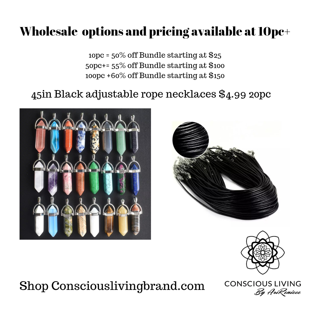 10 pc wholesale mixed gemstone pendant bundles.