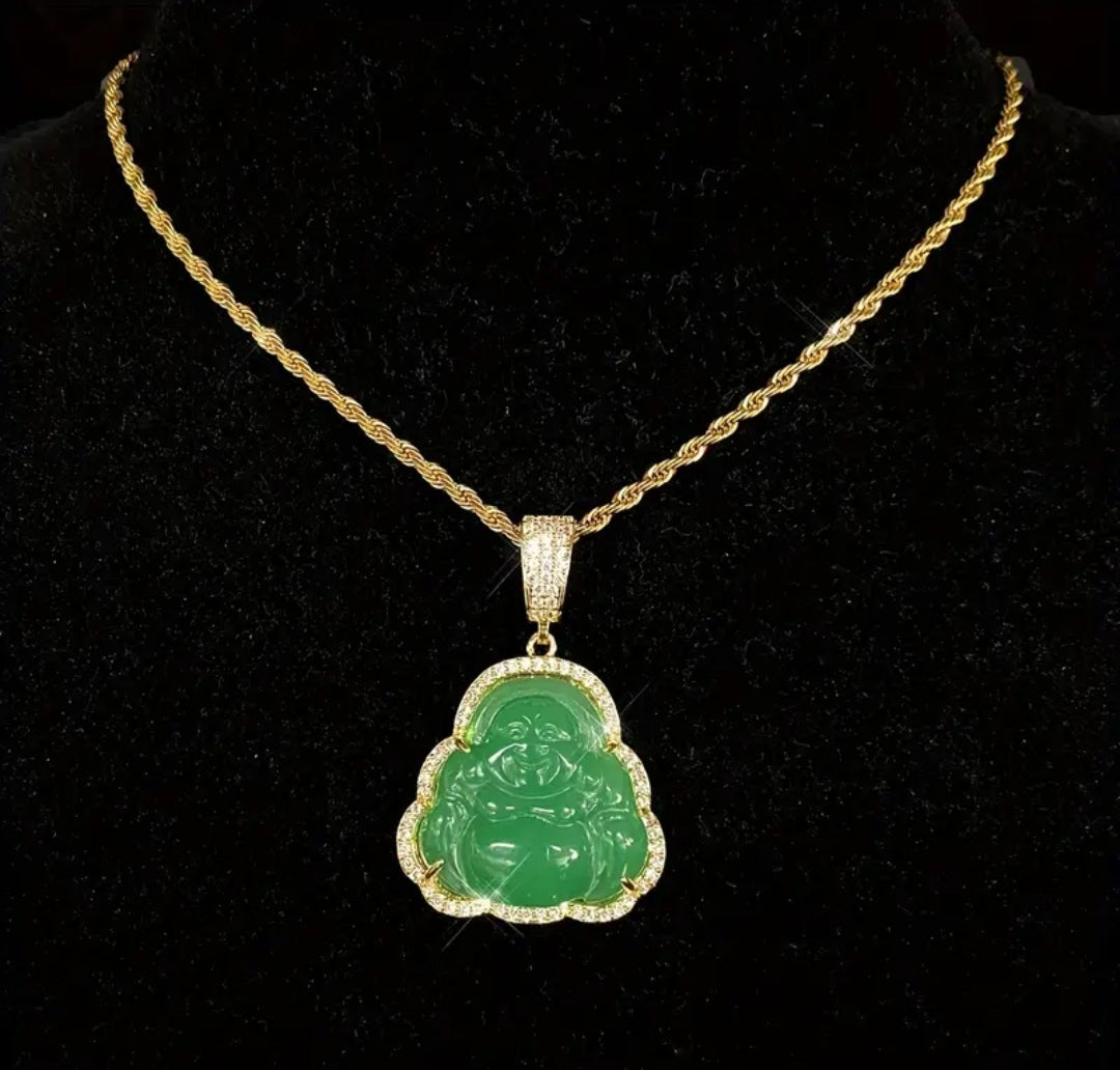 Blinged out Buddha Necklace