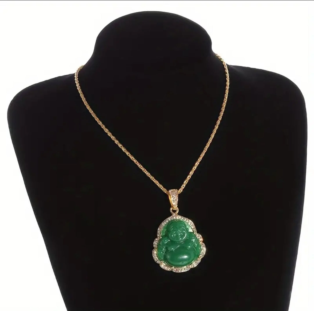 Blinged out Buddha Necklace