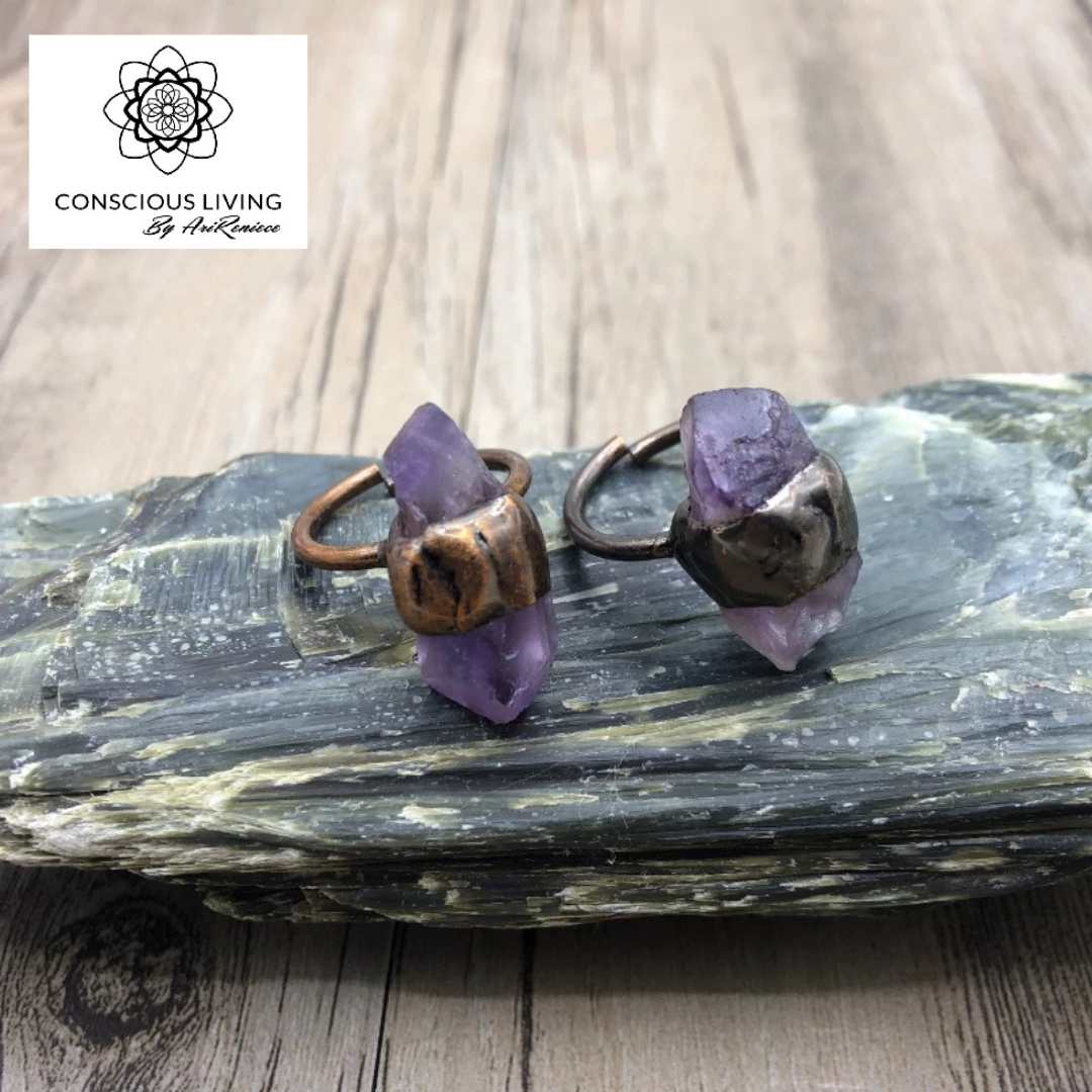 Copper Amethyst Ring
