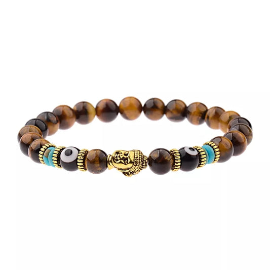 Budda × Evil Eye Gemstone Bracelets