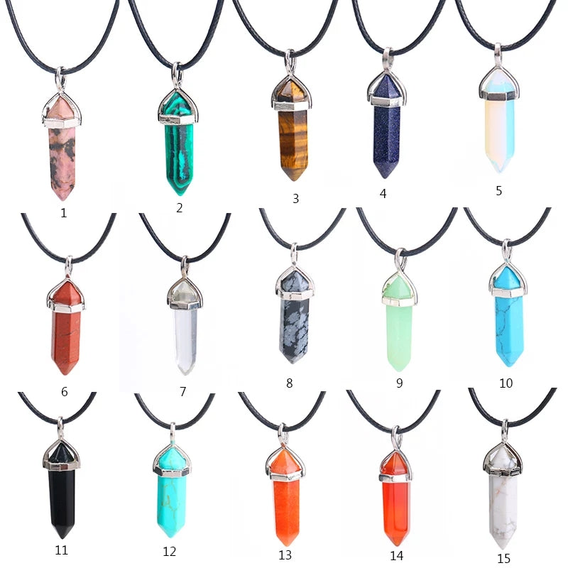 Small Natural Stone Necklaces
