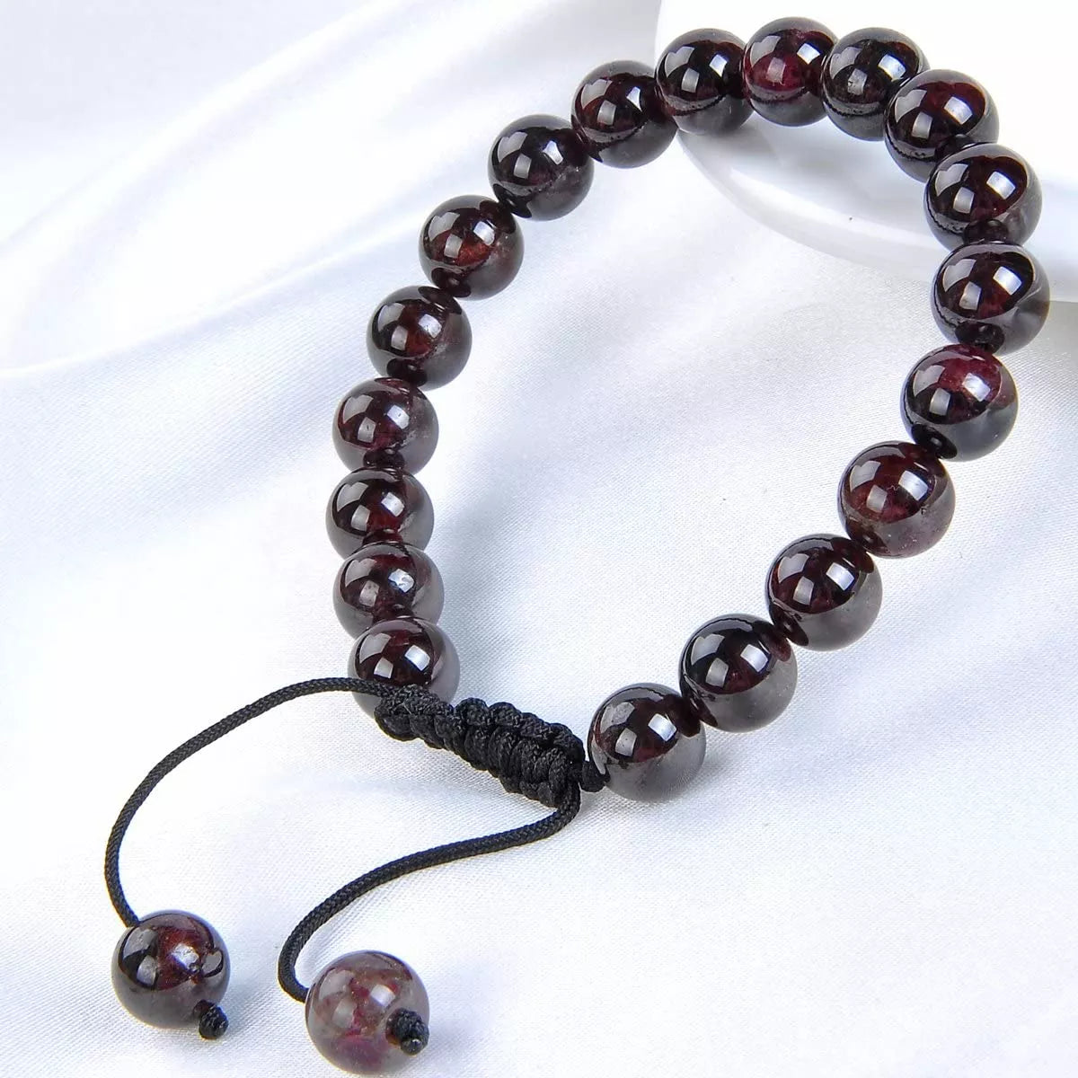 Garnet Gemstone Pull Bracelet