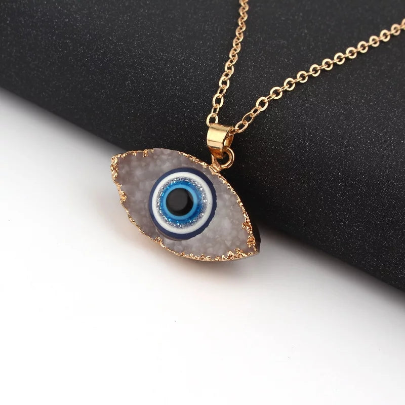 Resin Protection Eye Necklace
