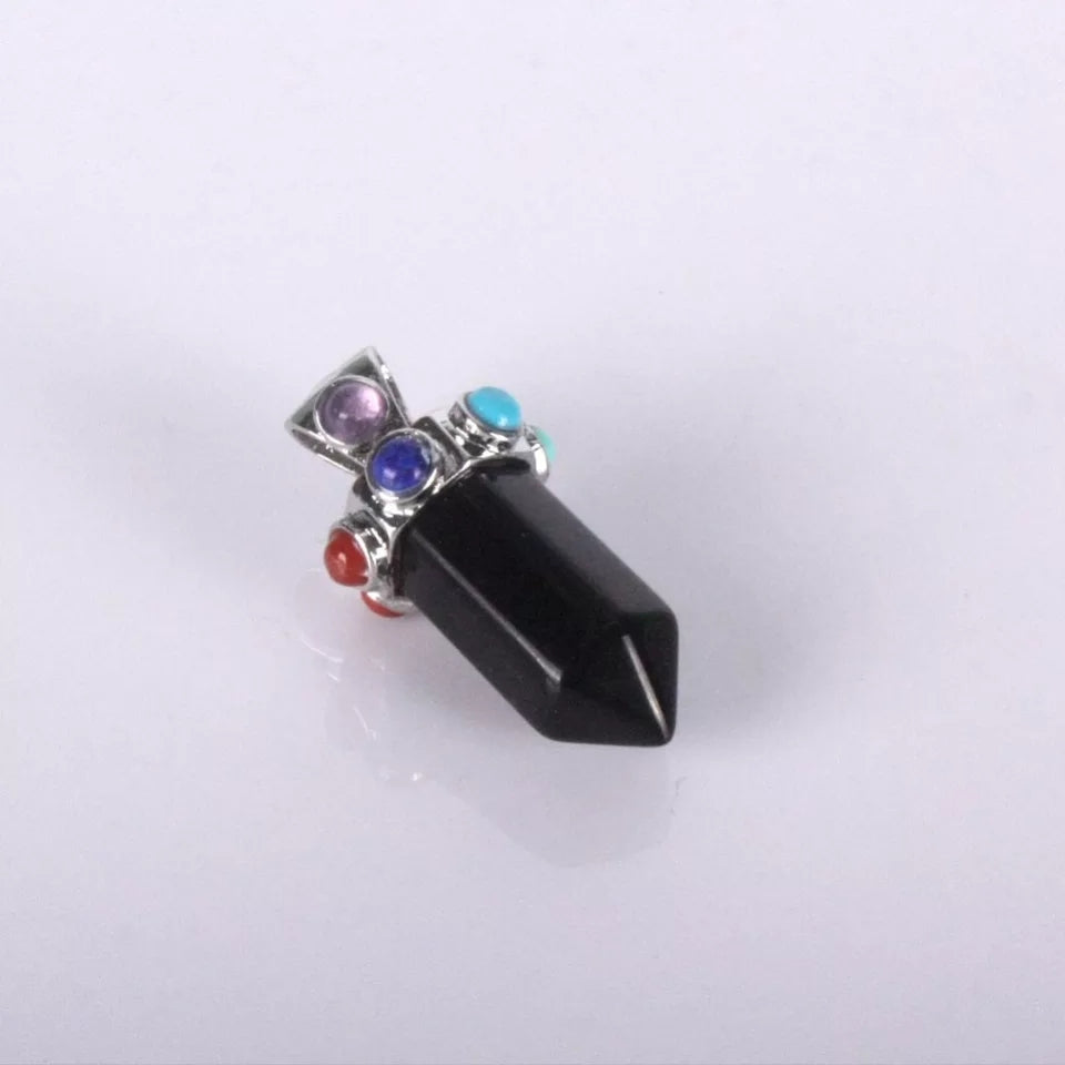 7 Chakra Pointed Gemstone Pendants