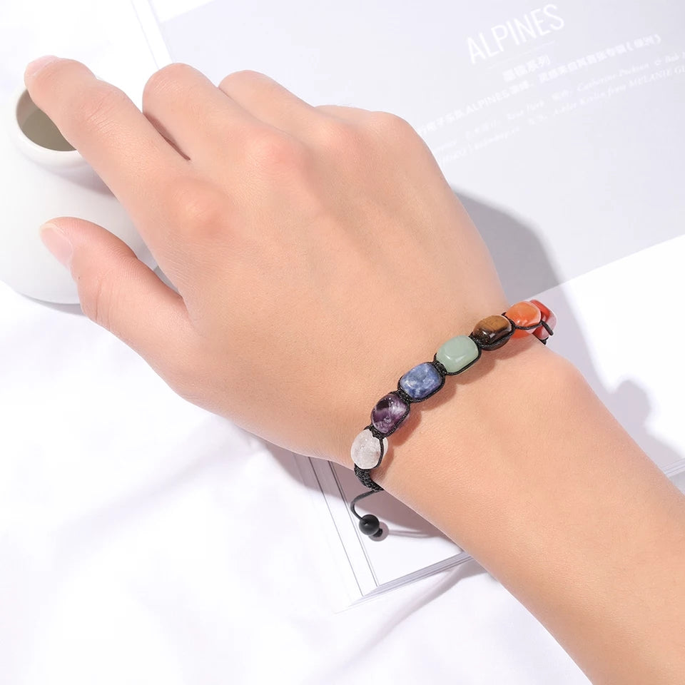 7 Chakra Gemstone Pull Bracelet