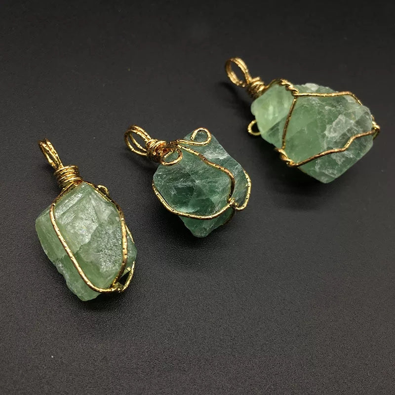 Wrapped Gemstone Necklaces