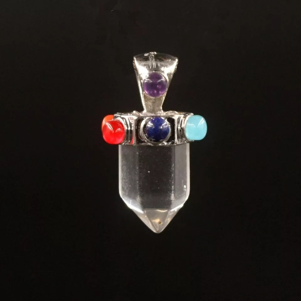 7 Chakra Pointed Gemstone Pendants