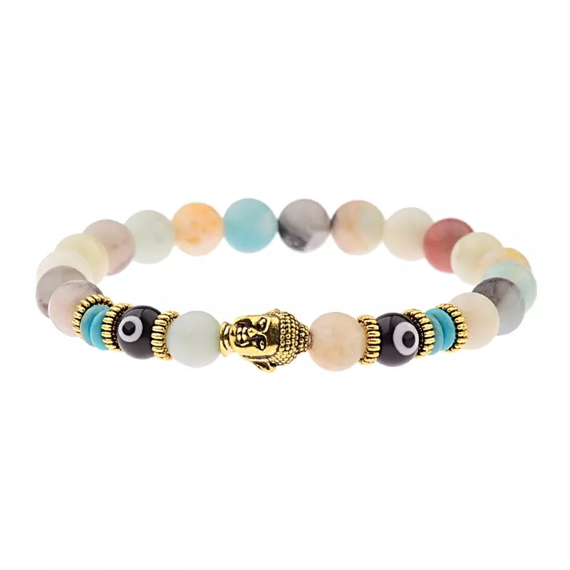 Budda × Evil Eye Gemstone Bracelets