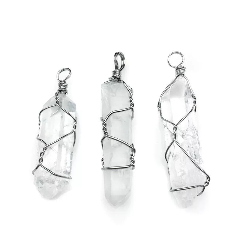 Wrapped Quartz Necklace