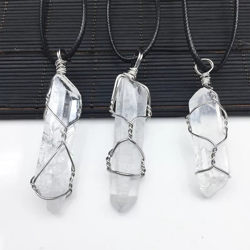 Wrapped Quartz Necklace