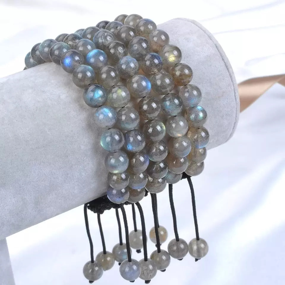 Labradorite Gemstone pull bracelet
