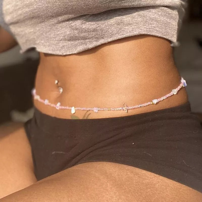 Adjustable Waistbeads w/ Gemstones!