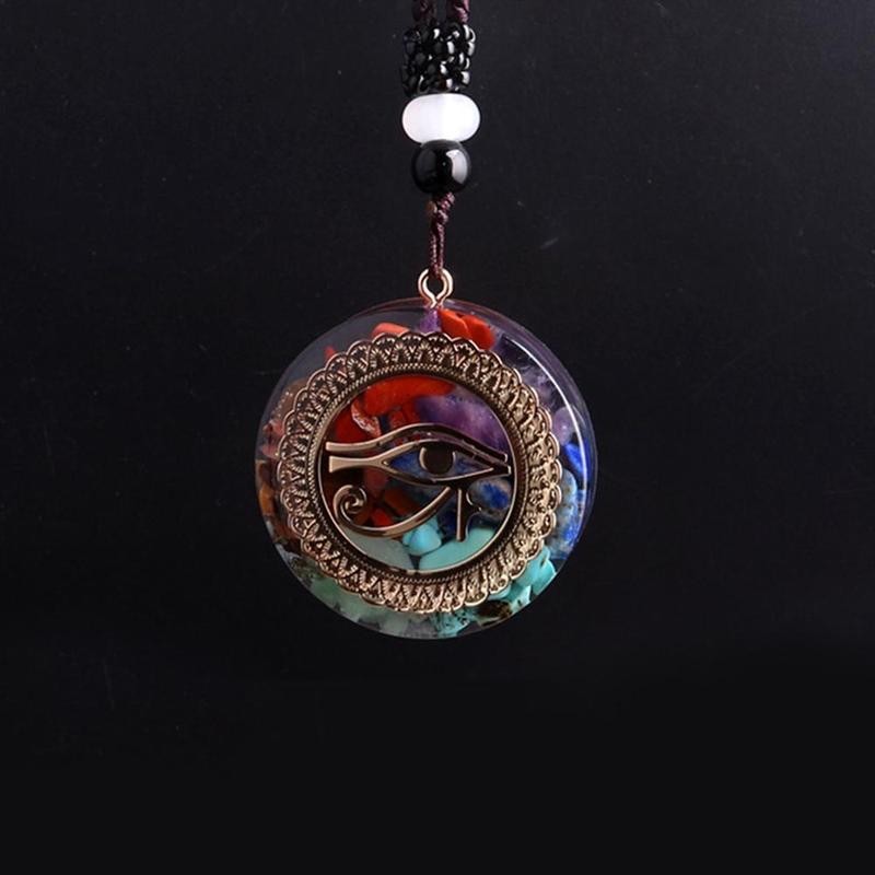 7 Chakra Energy Orgonite Pendant