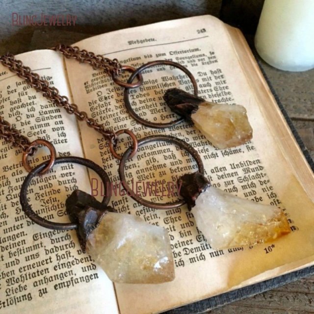 Raw Chunk Amethysts Necklace