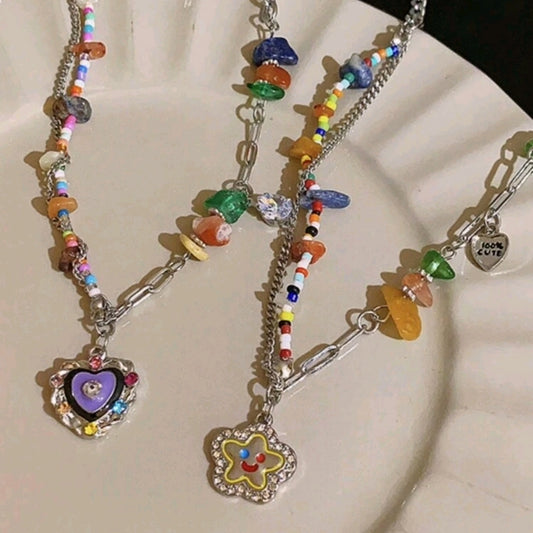 Hearts & Stars Friendship 2pc Necklace