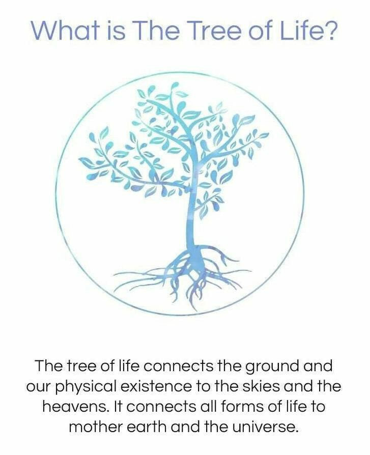 Natural Amethyst Heart-Shaped Tree of Life  Pendant