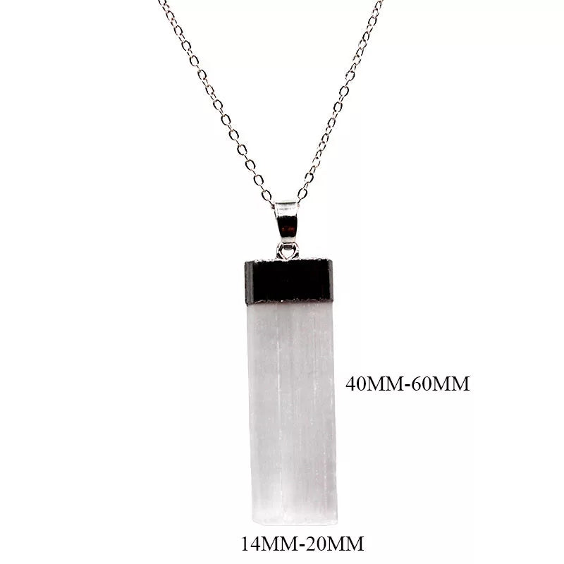 Plated Selenite Necklaces