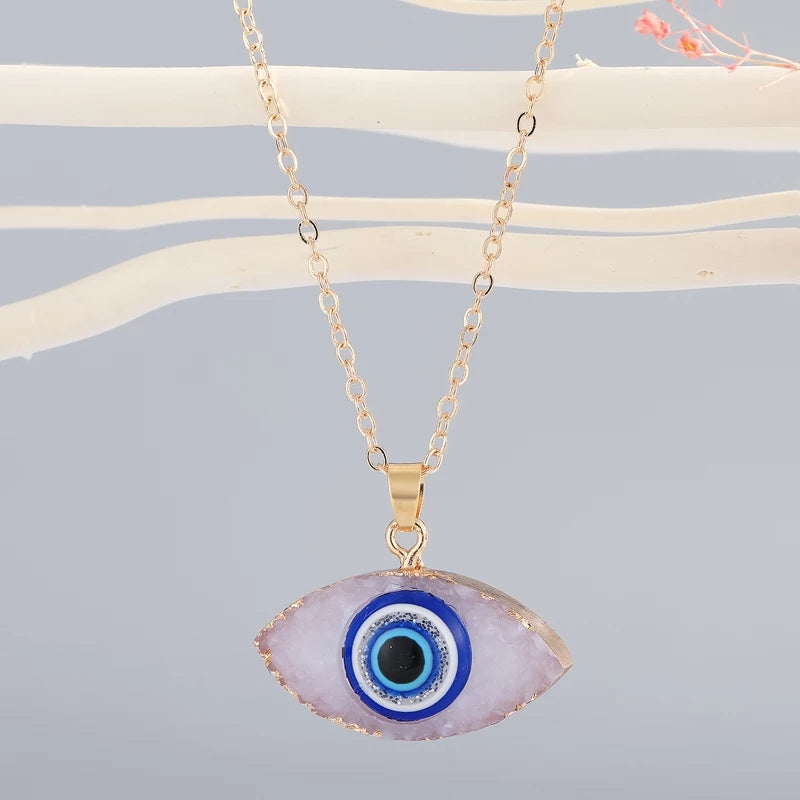 Resin Protection Eye Necklace