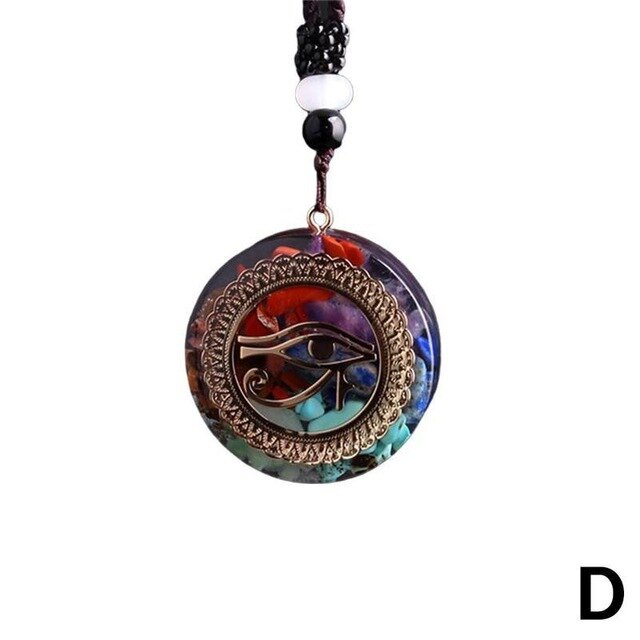 7 Chakra Energy Orgonite Pendant